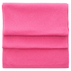 Cashmere Merino Scarf -Jersey Knit - Fuchsia Pink