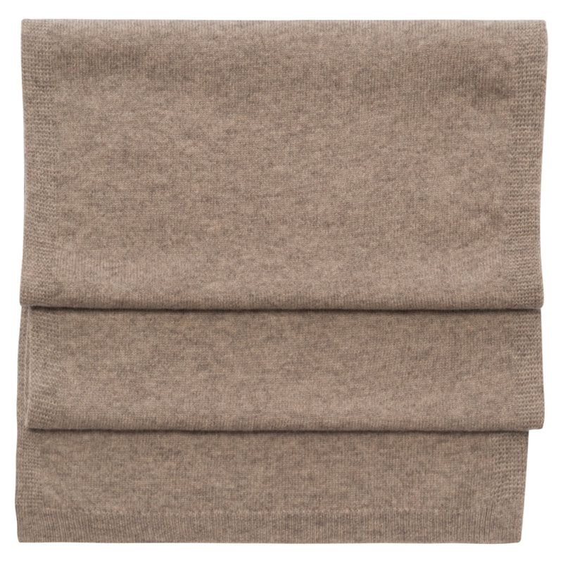 Cashmere Merino Scarf -Jersey Knit - Pepper