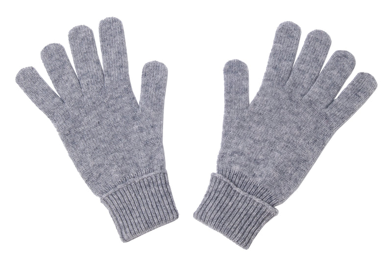 Cashmere Merino Gloves for Women and Men - Warm Soft Natural Wool for Winter  - Flannel Grey