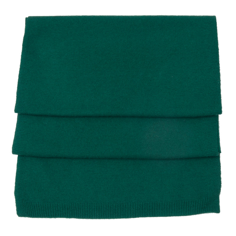 Cashmere Merino Scarf -Jersey Knit - Racing Green