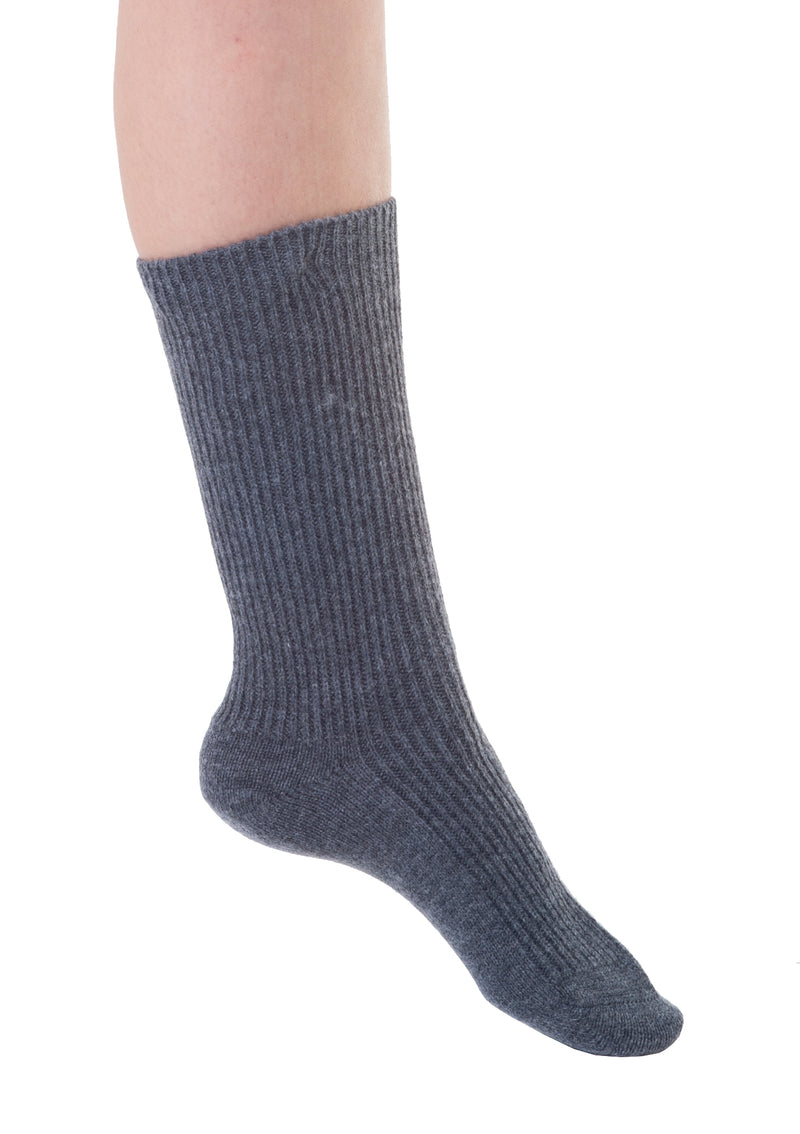 Cashmere Merino bed & lounge socks - Charcoal