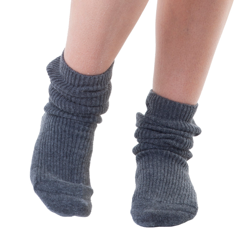 Cashmere Merino bed & lounge socks - Charcoal