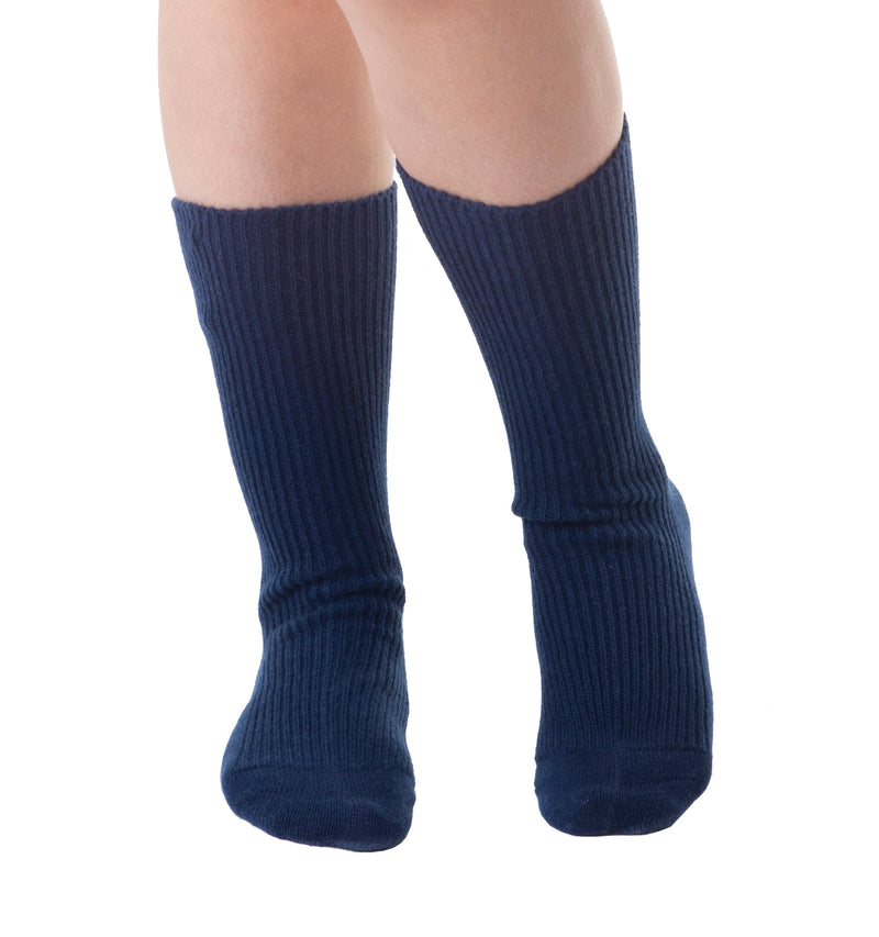 Cashmere Merino bed & lounge socks - Navy