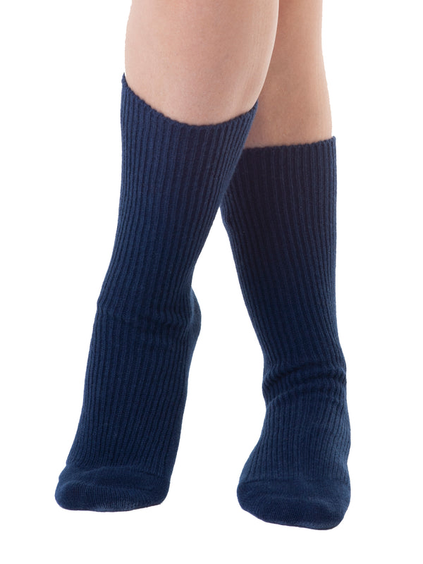 Cashmere Merino bed & lounge socks - Navy