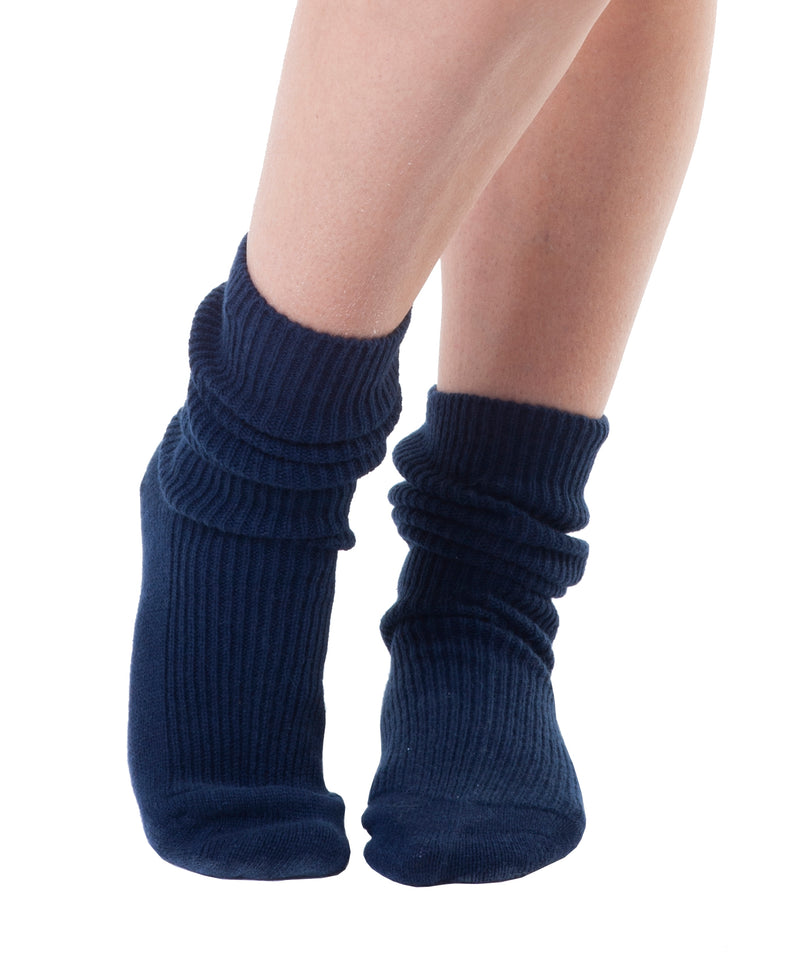 Cashmere Merino bed & lounge socks - Navy