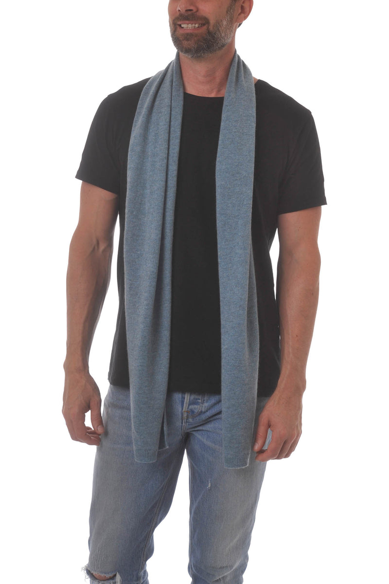 Cashmere Merino Scarf - Soft Warm & Stylish Winter scarves for Women and Men - Kingfisher