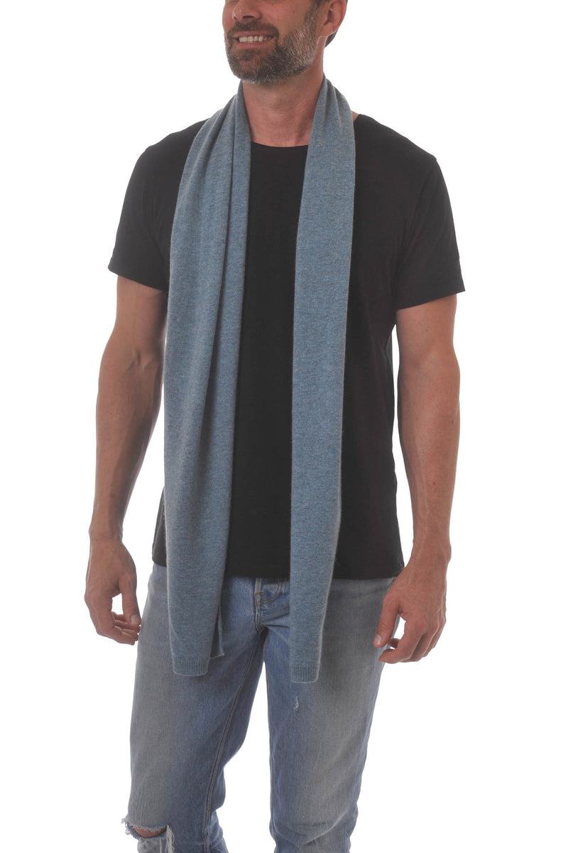 Cashmere Merino Scarf - Soft Warm & Stylish Winter scarves for Women and Men - Kingfisher