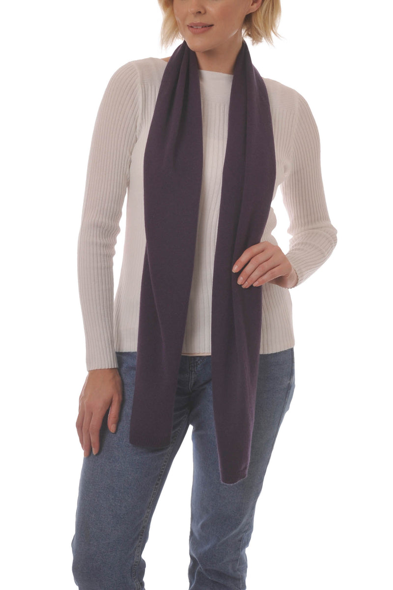 Cashmere Merino Scarf - Soft Warm & Stylish Winter scarves for Women and Men - Plum
