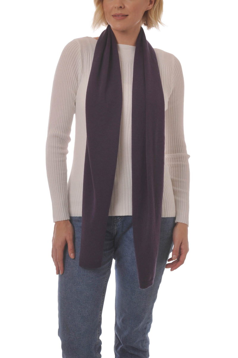 Cashmere Merino Scarf - Soft Warm & Stylish Winter scarves for Women and Men - Plum