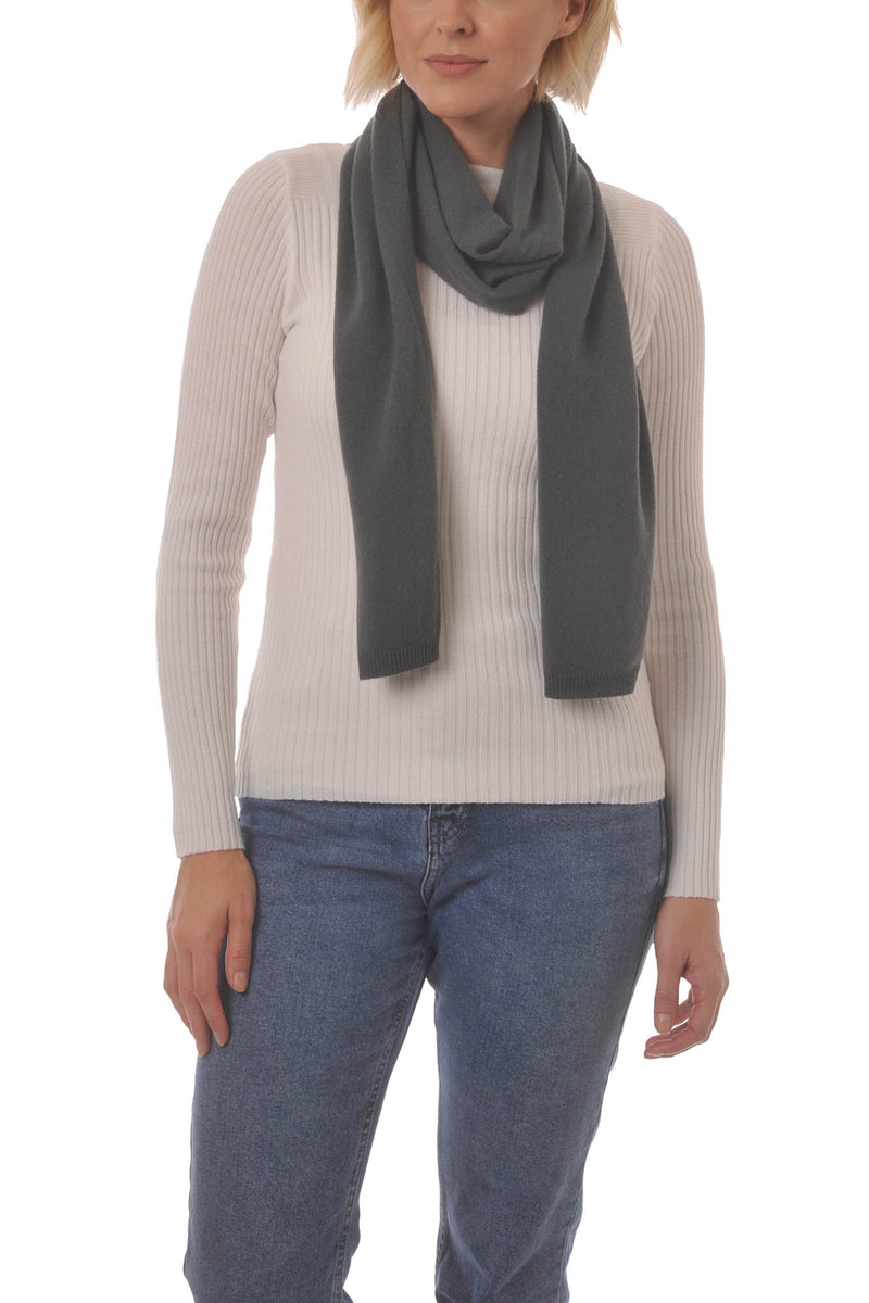 Cashmere Merino Scarf - Soft Warm & Stylish Winter scarves for Women and Men - Olive