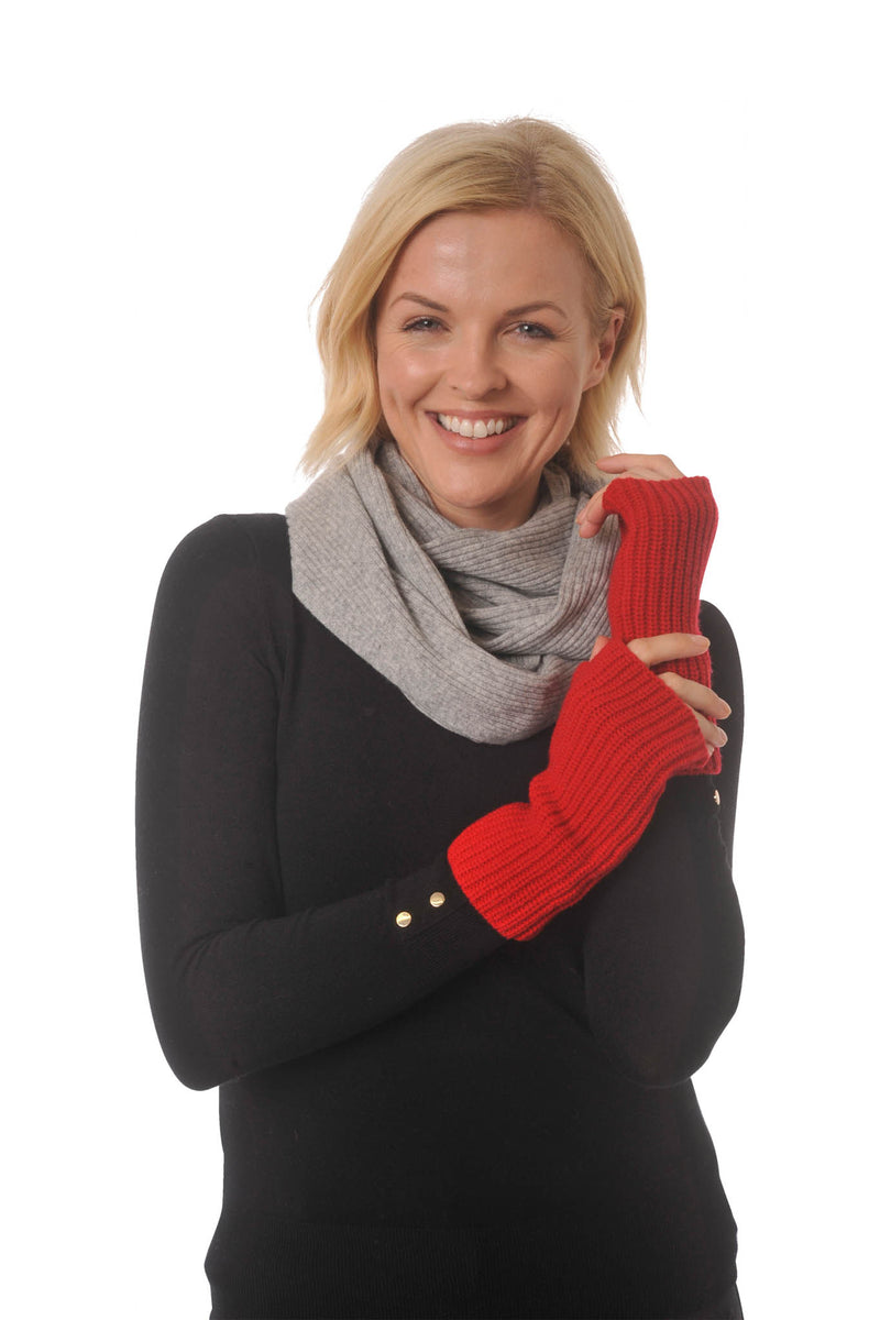 Adorawool Fingerless Glove - Wrist Warmers - Cashmere Merino Knit