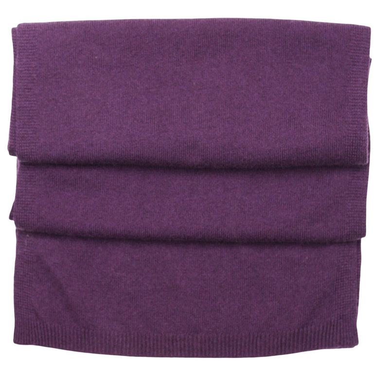 Cashmere Merino Scarf - Soft Warm & Stylish Winter scarves for Women and Men - Plum
