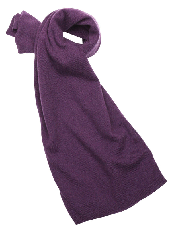 Cashmere Merino Scarf - Soft Warm & Stylish Winter scarves for Women and Men - Plum